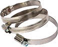 Хомуты червячные нержавеющие усиленные